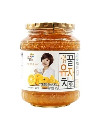Tè coreano con Yuzu e miele Kkoh Shaem 580g. Tè coreano con Yuzu e miele Kkoh Shaem 580g.